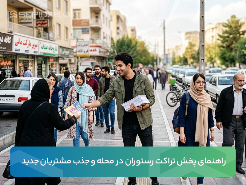 تبلیغات محلی رستوران و پخش تراکت رستوران در محله و جذب مشتریان جدید